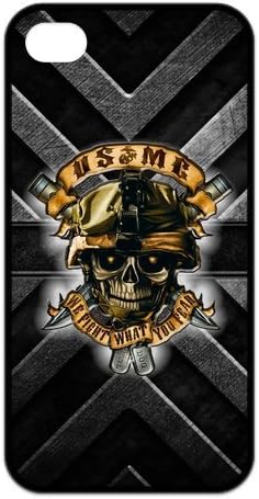 Cool Personalized US Marine Corps Hard TPU Rubber iPhone 4 4S Case Cover