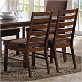 Grada Ladder Back Side Chair in Multi-Step Rich Cherry [Set of 2]