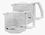 Krups 035-70 Coffeemaker/Urn Aroma 12 Cup Glass Carafe & Lid, White, 2 Pack ( Lid Only Fits Models 4