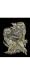 Gold Foil Engraving Art - Owls