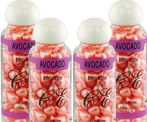 8 x Avocado Vitamin-E Facial Oil 90 Softgels