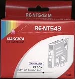 set of two compatible epson t0543 magenta inkjets for r800