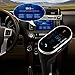 SORKER LCD Wireless Car Bluetooth Fm Transmitter Radio Adapter with USB Charging Port for Smartphones and More