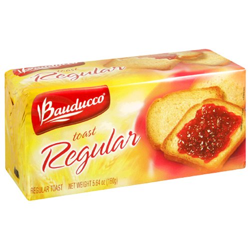 Bauducco Toast, Regular, 5.64-Ounce packs (Pack of 16)