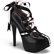 Bordello Women's TEEZE-13, 5 3/4" Heel Concealed Platform Pump W/2 Tone Ribbon Lace