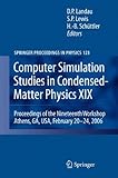 Computer simulation studies in condensed-matter physics XIX : proceedings of the Nineteenth Workshop