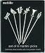Prodyne MP-9 Stainless Steel and Pewter Martini Picks, Set of 6