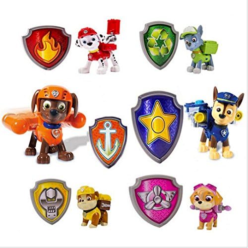 6pcs Puppy Patrol dog Anime Toys Action Figure Movie&amp;TV Brinquedos Cute KAWAII Toys Juguetes Patrulla Canina Toy For Kids