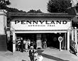 Pennyland Amusements at Glen Echo Park in Maryland, 1928 - 16x20-inch Print from the Library of Congress Collection