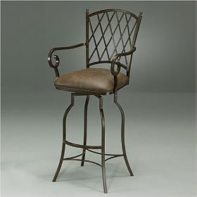 Pastel Furniture AT 217 AR 649 Atrium Rust 30 Inch Bar Stool w  Arms in Florentine Coffee... by Pastel