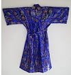 Good luck Coin Design Kimono Robe #50HC13460E00b BLUE