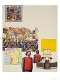 The 100 Years War Art Giclee Poster Print by Pat Nicolle, 18x24