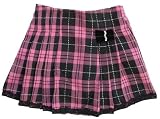 Lipstik Pink & Black Plaid Skirt 2T