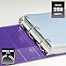 Wilson Jones Heavy Duty Round Ring Binder with Extra Durable Hinge, 1.5-Inch, Purple (W364-34-267)