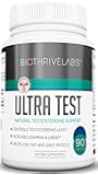 Extreme Testosterone Booster Pills - ULTRA TEST - 90 Capsules of Natural Supplement Works to Increase Libido, Boosts Stamina, Helps Hormonal Imbalance Treatment - Feel Stronger, Fitter and Look Leaner