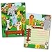 Party Invitation Cards, 20 Cards with 20 Envelopes, Jungle Animals Themed, Flat Style, Colorful Design, Birthday Invitations, Party Invitations, Invitation Card, Birthday Party Invitation