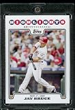 Jay Bruce HL - Cincinnati Reds - 2008 Topps Updates & Highlights Baseball Card in Protective Screw Down Display Case!