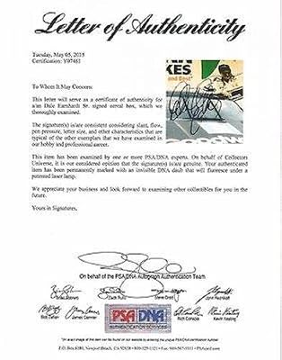 Dale Earnhardt Sr Nascar Signed Kellogg's Corn Flakes Cereal Box Loa - PSA/DNA Certified - Autographed NASCAR Miscellaneous Items