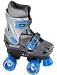 Roller Derby Trans 400 Adjustable Quad Skates - Boys - Grey/Blue - Size Medium (UK11Jnr - UK13Jnr)
