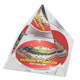 MLB Saint Louis Cardinals New Busch Stadium Crystal Pyramid Paperweight