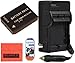 DMW-BCG10 Battery and Battery Charger for Panasonic Lumix DMC-ZS5 DMC-ZS7 DMC-ZS8 DMC-ZS9 DMC-ZS10 DMC-ZS15 DMC-ZS19 DMC-ZS20 DMC-ZS25 DMC-TZ6 DMC-TZ7 DMC-TZ8 DMC-TZ10 DMC-TZ18 DMC-TZ19 DMC-TZ20 DMC-ZR1 DMC-ZR3 Digital Camera + More!!