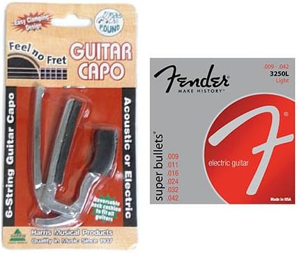 Fender Guitar Strings/FNF Capo Pack