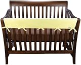 Trend Lab Wide Cribwrap Rail Cover for Crib Front/Back, Yellow Fleece