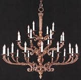 LAMPS BEAUTIFUL Classic Traditional Bronze Louis XVI Style Twenty-Eight Light Chandelier by Savoy House--Excellent customer service--see our feedback.