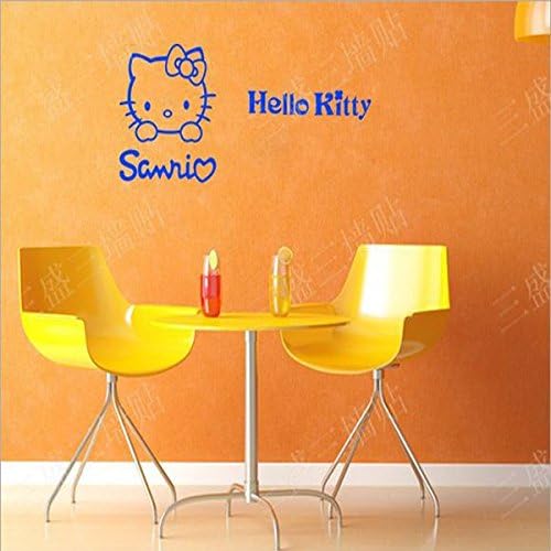 Top Fashion Girls Room Decoration Hello Kitty Wall Sticker Kids Bedroom House Deco Wallpaper Decals Removable Vinyl Murals Cuadros Decoracion