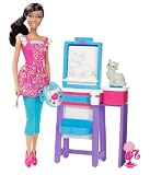 Barbie I Can Be Art Teacher African-American Doll Playset