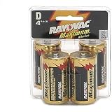 Maximum Plus Alkaline Batteries D 4/Pack