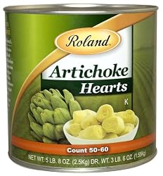 Roland Artichoke Hearts (50/60 Count), 5.8-Pound Can