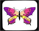 Mouse Pad with butterfly, insect, pink, purple, wings
