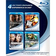 Blu-ray 4-Pack: Action Movies (Pearl Harbor / Gone in 60 Seconds / The Guardian / Deja Vu) [Blu-ray]