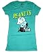 TS132 Charlie Brown And Snoopy Peanuts Mighty Fine Soft Juniors T-Shirt