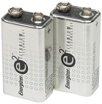 Energizer E2 X22RP-2 9-Volt Batteries (2-Pack)
