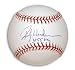 Rickey Henderson Autographed Baseball with 3055 Hits Inscription