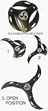 TRIPLE THREAT Folder (Black) - 3 BLADES