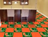 Miami Hurricanes Carpet Tile 45 SQ FT Flooring