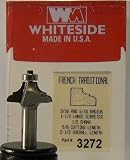 PART #3272 CARBIDE-TIP FRENCH TRADITIONAL EDGE PROFILE ROUTER BIT W/BB 3/16 CONVEX RADIUS