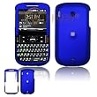 Dark Blue Rubber Feel Snap-On Cover Hard Case Cell Phone Protector for HTC XV6175 XV-6175 Ozone [Beyond Cell Packaging]