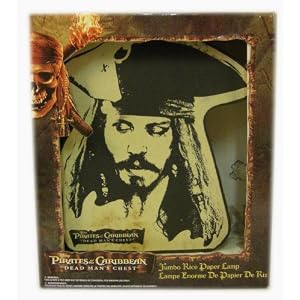 Pirates of the Caribbean Dead Man's Chest Jumbo Rice Paper Lamp
