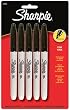 Sharpie Permanent Marker Fine Tip 5 Pack
