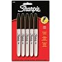 Sharpie Permanent Marker Fine Tip 5 Pack