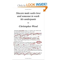 Sincere Male Seeks Love and Someone to Wash His Underpants