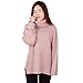 Pinksee Women's Casual Long Sleeve Turtleneck beige Knit Pullover Sweater