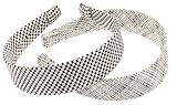 L. Erickson USA 1 1/2 Silk Print Headband - Black/White