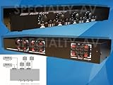 600W 4-ZONE Stereo Speaker Selector Switch Switcher with Volume Control