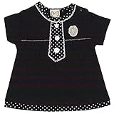【本体綿100%】2016年 夏物 UZULAND ウズランド MONO 天竺 前立て飾り 半袖Ｔシャツ ブラック◇80cm