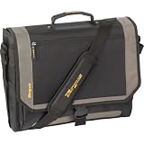 Targus CityGear Miami Messenger Case for 17 Inch Notebooks TCG200 (Black with Grey)